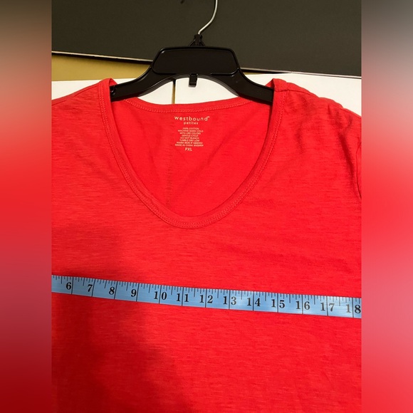 Nantucket Red Westbound Scoop Neck Sharkbite Hi-Lo Tee PXL - Picture 5 of 8